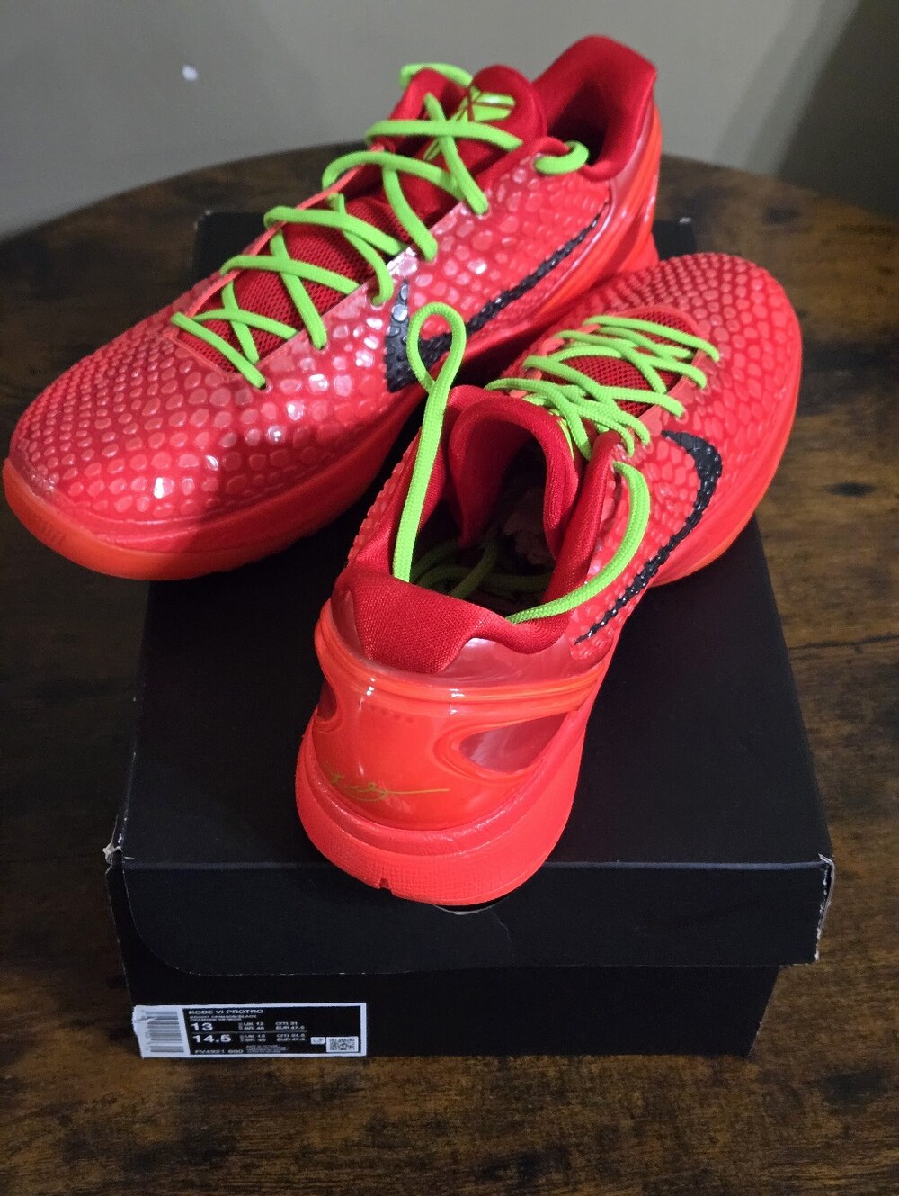Kobe Reverse Grinch Size Mens 13